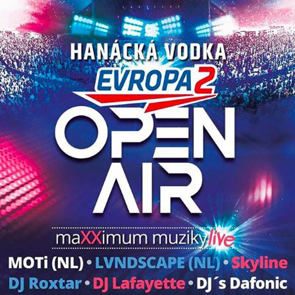 Hanácká vodka Evropa2 live tour open air event akce hostesky